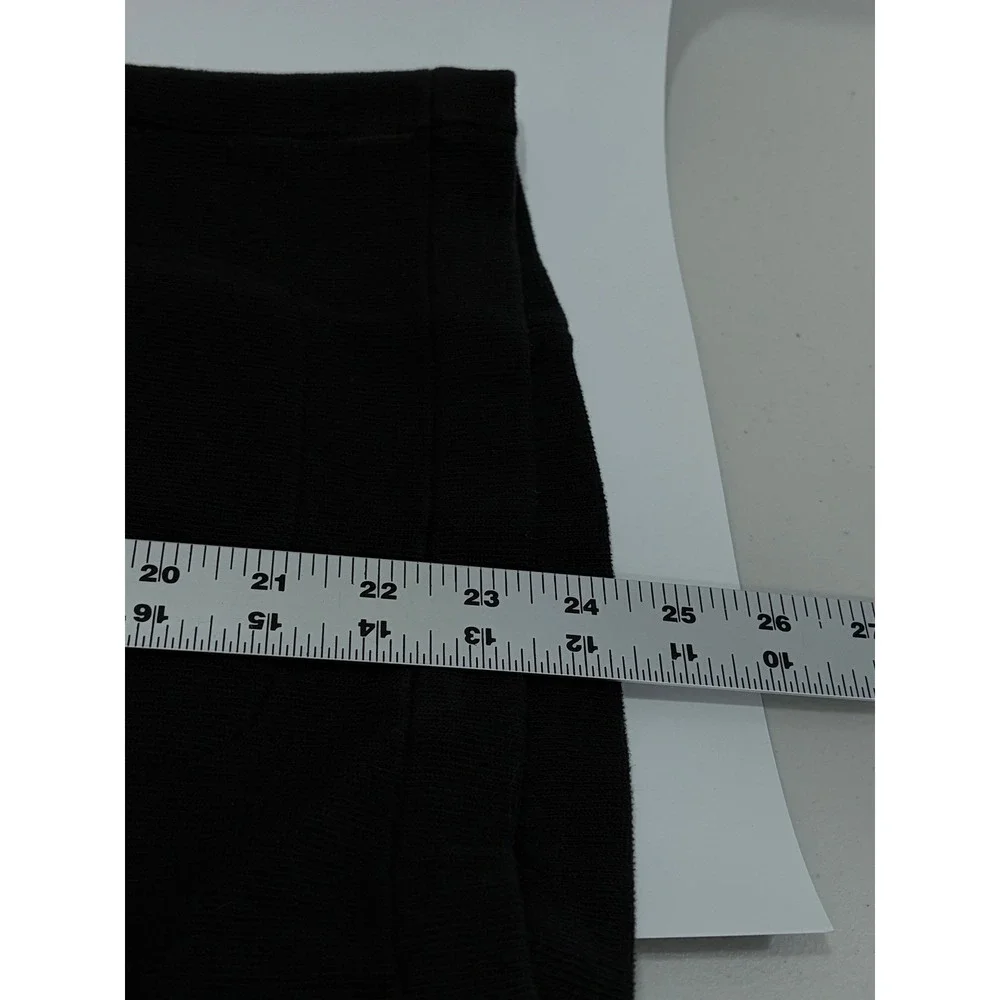 Tommy Bahama Womens Black Ribbed Knit Button Up‎ V-Neck Cardigan Sweater Pockets